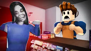 Seram Pekerja Kedai Serbaneka Shift Malam Diganggu Hantu!!! (Roblox Malaysia)