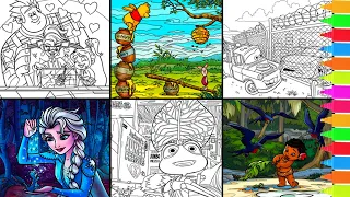 Coloring Wreck It Ralph, Winnie the Pooh, Disney Cars, Frozen, Moana | Disney Coloring Pages