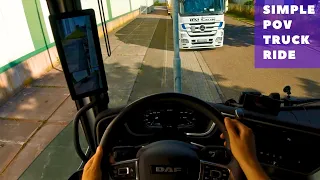 Simple driving by truck DAF XG with retarder