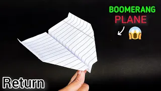 boomerang plane or how to make boomerang plane