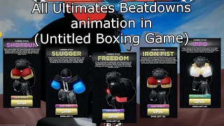 All beatdown ultimate's animations in 🥊 untitled boxing game🥊(UP TO DATE)