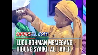Tingkah Lucu Rohman Memegang Hidung Syaikh Ali Jaber - BERKAH HAFIZ INDONESIA 2018