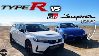 SHOWDOWN: 2023 Supra Manual vs 2023 Civic Type R