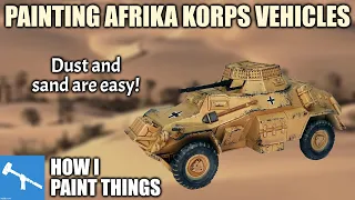 Afrika Korps Vehicles - Painting for Bolt Action Western Desert Games [How I Paint Things]
