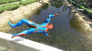 GTA 5 Epic Ragdolls And Fails #79 (Spider-Man: Velocity /  Parkour Fails On The Water)