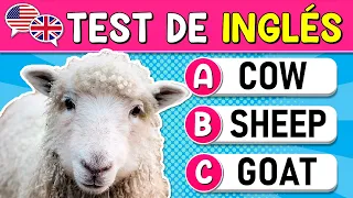 ✅Test de "INGLÉS" (Especial "ANIMALES") | ¿Cuántos ANIMALES Conoces en Inglés? | Reto con Opciones