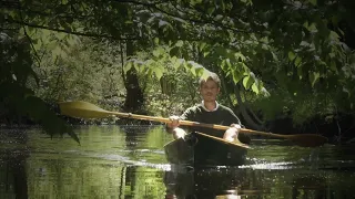 Peaceful canoe paddling [4K Slow TV/ASMR]