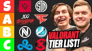 Ranking The Best VALORANT TEAMS (Tier List)