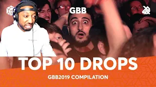 TOP 10 DROPS Grand Beatbox 2019 Battle Solo ( REACTION )