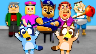 Bluey & Bingo Escape Paw Patrol Prison, Evil Grandpa, Bobby's Daycare + More!