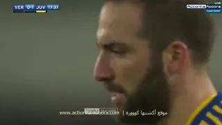 Juventus vs Verona Gonzalo Higuaín Amazing Freekick