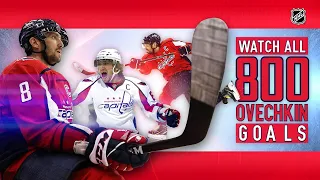 All 800 of Ovechkin's NHL goals