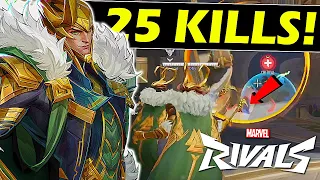 Loki is VERY OVERPOWERED in Marvel Rivals! (25 Kills Gameplay)