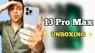 iPhone 13 Pro Max Unboxing ⚡| Sierra Blue | Camera, Features, Accessories, Price 🤯