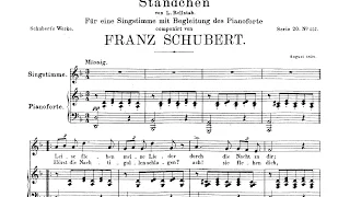 Schubert D.957-4  Standchen (Serenade) - Piano part with score