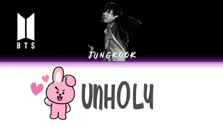 Unholy (Cover) By Jungkook - Color coded lyrics