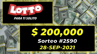 RESULTADO LOTTO SORTEO #2590 /28 DE SEPTIEMBRE 2021 #Lotto#LoteriaNacional#paratisolitolotto 28sep