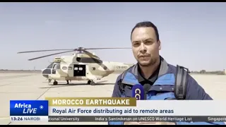Morocco’s Royal Air Force distributes aid to remote areas