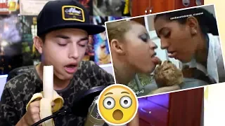 [Reaccion] El vídeo VIRAL de "2 Girls 1 Cup"🤮 (LO VEO COMIENDO) 😱 "MUY FUERTE" - Maxvlogs