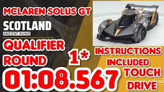 Asphalt 9 - McLaren SOLUS GT Grand Prix Practice Round - 01:08.567 - 1⭐ Touchdrive Instructions