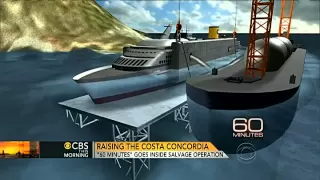 "60 Minutes" goes inside Costa Concordia salvage effort