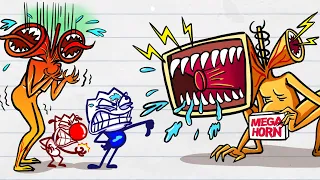 MEGAHORN EATS SIREN HEAD! Monster Rules Over The Forest | Max's Puppy Dog Cartoon
