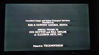 Opening & Closing to Out Of Africa 1986 VHS (Canadian)