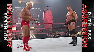 Brock Lesnar w/Paul Heyman vs. Ric Flair: WWE Raw 01.07.2002