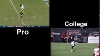 Chris Boswell - Rabona Kick - College Vs. Pro.