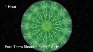Pure Theta Binaural Beats 5.8 Hz [1 Hour]