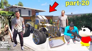 Franklin and Shinchan Save A micheal or Trevor Zombies Virus Micheal made Zombie in GTA V (part-20)