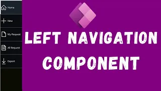 How to Create Left Navigation Component in PowerApps | Left Nav Menu in PowerApps