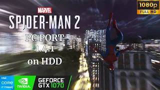 Spider Man 2 PC Port Build 1.4.1 Gameplay and Performance GTX 1070 I7 7700HQ on Laptop
