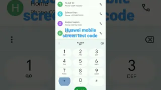 Huawei mobile screen test code 👍