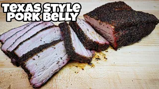 Pork Belly Smoked Like A Brisket - Texas Style Pork Belly