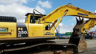 360-VIEW Of A Komatsu PC350LC-8 Excavator