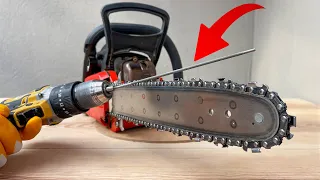 Razor-like Chainsaw Chain Sharpening Method in 3 Minutes!