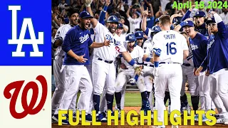 Dodgers Vs.  Nationals April 18, 2024 [FULL GAME] | MLB Season 2024