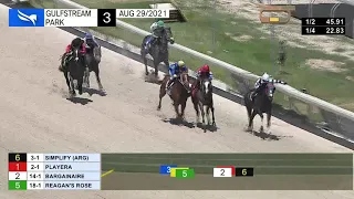 Gulfstream Park August 29, 2021 Race 3