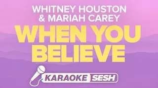 Whitney Houston & Mariah Carey - When You Believe (Karaoke)