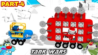 Oggy And Jack try to Max Level in Tank Wars Game 😱 Oggy Game part-4