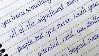 How to improve handwriting in English | Motivational Quotes Writing | English Writing