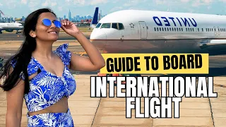 Beginner's Guide first time flight journey tips International Flight from India Step By Step Guide