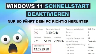 Windows 11 Schnellstart deaktivieren ✅ Nur SO fährt dein PC richtig herunter – Testventure