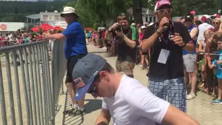 Lukas Müller gibt Startschuss zu IRONKIDS 2016