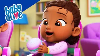 Baby Alive Official 🍼 Baby Tilly Tries Healthy Snacks! 🍎 Kids Videos 💕