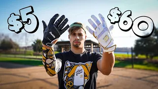 $5 Batting Gloves VS $60 Batting Gloves (Does it make a Difference??)