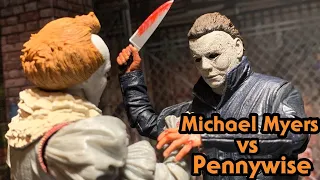 Michael Myers Vs Pennywise StopMotion