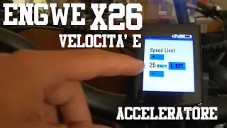 Engwe X26, X24, X20 100% legale su strada: blocco velocità e acceleratore