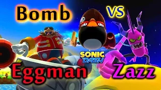 Sonic Dash - Angry Bird Bomb VS Eggman VS Zazz [Widescreen / Landscape 1080p]